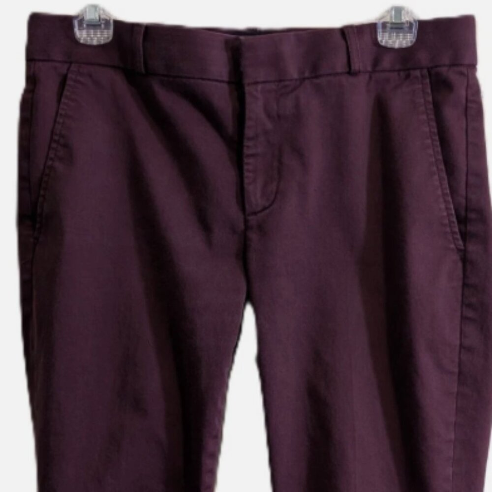 Banana Republic Womens Size 4 Maroon Casual Pants